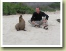 Op het strand met mijn vriend de zeeleeuw.