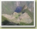 Uitzicht op Machu Picchu vanaf de zonnetempel.